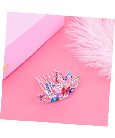 1pc Wedding Hair Clip Hair Accessories for Prom Flower Girl Hair Accessories for Wedding Princess Headwear Bride Hair Clip Kids Hair Accessories Tiara Women's Hair Comb Rhinestones - Buy Online on GoSupps.com