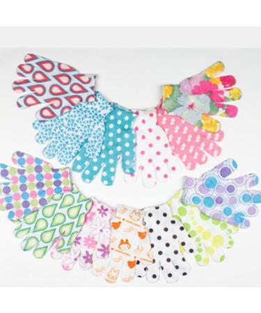 FRCOLOR 3 Pairs Printed Bath Gloves Five Finger Shower Gloves Exfoliating Gloves Printing Child Bath Towel - Buy Online on GoSupps.com