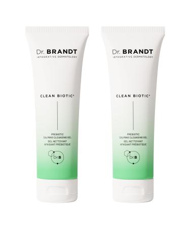 Dr. Brandt Clean Biotic - pH-Balancing Yogurt Cleanser - Melts Away Dirt Debris Pollution Makeup Sunscreen & Excess Oil - 3.5 fl oz Pack of 2