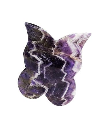 Natural Stone Triangle-Shape Guasha Board Traditional Scraper Tool for Body Spa Skin Jade Stone for Face to Lift Decrease Puffiness and Tighten