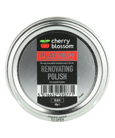 Cherry Blossom Footwear Renovating Polish Shoe Black 40g