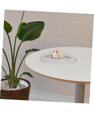 VANZACK Small Pet Ceramic Toilet Bunny Litter Tray Bunny Pet Toilet Small Pet Cage Supply Hamster Potty Cat Litter Boxes Rabbit Training Potty -Fall Bunny Potty Cat Toilet Bunny Toilet 24x18.5cm White - Buy Online on GoSupps.com