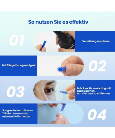 Buy Prousky Soft Contact Lenses (4 Pack) - Easy Insert Silicone Suction Tools for Blue & Green Lenses - International Shipping Available - Buy Online on GoSupps.com