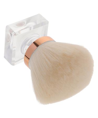 minkissy Makeup Brush Foundation Brush Blush Hand Powder Brush Make up Brush Loose Powder Brush Aromatherapy Mushroom Head Beauty Tools Miss Highlighter Plastic White Cosmetic