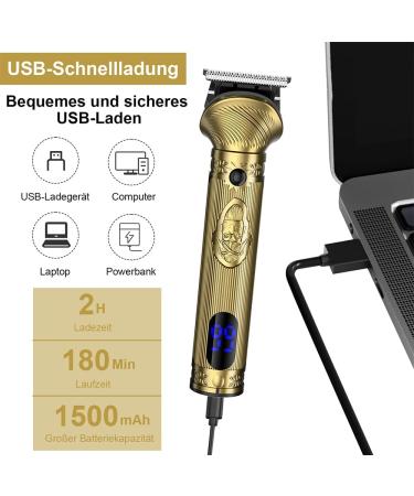 BestAuty 6-in-1 Haschneider-Bartschneider Set for Men | Waterproof Grooming Kit with Eva Bag & Hairdressing Cloak for Beard Face Body Ears Nose & Intimate Areas | Type-C Charging International Shipping Available - Buy Online on GoSupps.com