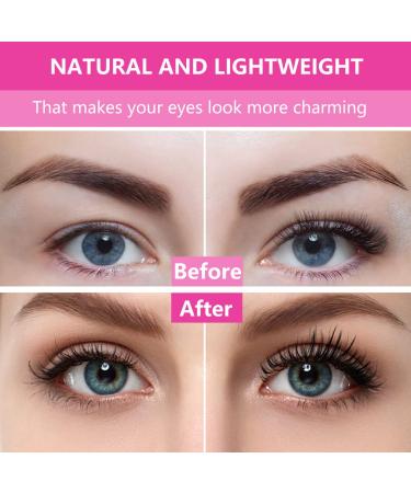 Reusable Self Adhesive Eyelashes - No Glue False Eyelashes for Natural Look (2 Pairs) - Self Sticking Eco-Friendly Beauty - Buy Online on GoSupps.com