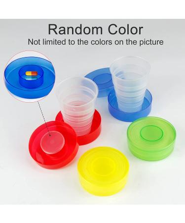 Portable Stainless Steel Collapsible Cup with Keychain - 240ML | BPA-Free Silicone | Ideal for Travel, Hiking, Camping, Picnic - Water Coffee Tea Snacks - Buy Online on GoSupps.com