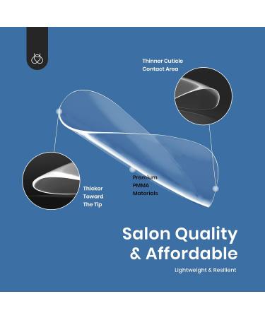 Beetles Gel Nail Tips Refill Pack Almond Medium Shape 200pcs Size 2 Gelly Tips - Salon Quality and DIY Nail Extension - 200 Separated Tips for Perfect Sizing - Buy Online on GoSupps.com