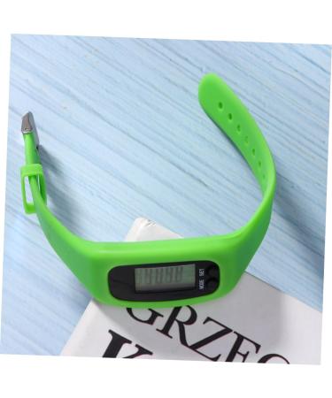Toddmomy Step Smart Watch - Calorie & Heart Rate Tracker Digital Sport Watch with Silicone Strap for Running & Fitness - Green 24*2.8cm - Buy Online on GoSupps.com