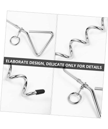 Buy Angoily Stainless Steel Dog Clutch Belt - 2-Piece Metal Binder Set (42x8.5x4cm) - Durable Silver Design for International Shipping - Buy Online on GoSupps.com
