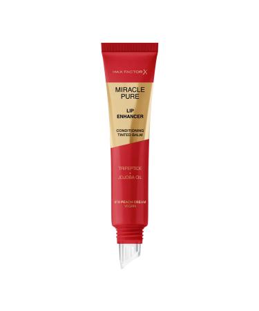 Max Factor Miracle Pure Lip Enhancer Baume l vres hydratant l'huile de jojoba No.070 Peach Cream 12 ml