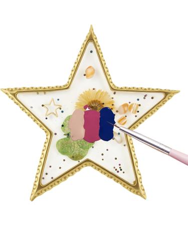 Palette de Vernis Ongles - Palette de Vernis Ongles en R sine avec Bordure Or l gante pour Salon - Plateau R sin l gant Bord Dor pour Pratique Gel Manucure Salon Domicile Pentacle - Buy Online on GoSupps.com