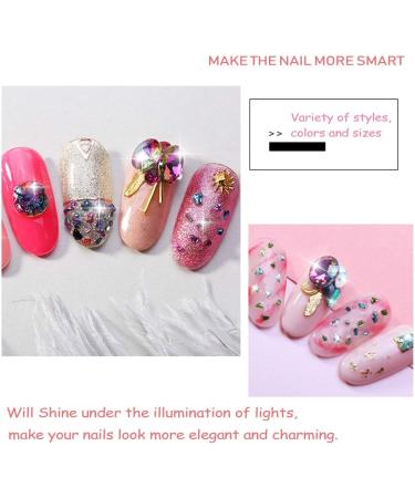 EBANKU 6 Boxes Mixed Nail Art Rhinestones Diamonds Crystals Beads Gems for 3D Nails Art Decoration Nail Art Supplies - Buy Online on GoSupps.com