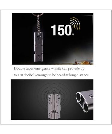 Wanyi 4-Piece Emergency Signal Whistle Set - Stainless Steel 304 150dB Survival Coaching Pipes with Keychain - Ideal for Sports Referees & Outdoor Adventures - Buy Online on GoSupps.com