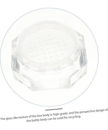 PLAFOPE 8 Pcs Powder Box Empty Powder Case Cosmetic Powder Containers Loose Powder Case Golden Cover Abs - Buy Online on GoSupps.com