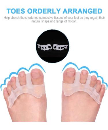 GOTOTOP Silicone Toe Separator & Hammer Toe Straightener for Pain Relief & Achilles Stretcher - Ideal for Yoga & Sports Activities - Buy Online on GoSupps.com