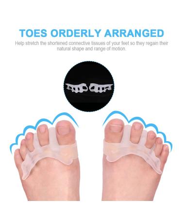 Gel Toe Separators - Toe Straightener & Spacers for Bunion Pain Relief | Men and Women | Easy Wear in Shoes - Buy Online on GoSupps.com