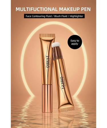 Mysense Liquid Blush Makeup Cream Blush Beauty Wand Liquid Face Concealer Contouring with Cushion Applicator Natural Matte Finish Blendable Super Silky Cream Blush Stick 02 Peach Pink Blush #02 Liquid Blush Wand - Peach Pink - Buy Online on GoSupps.com