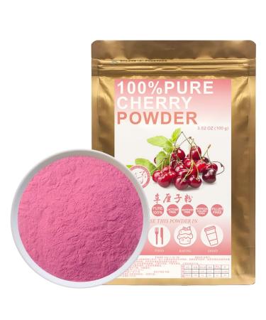 100% Pure Cherry Powder 100g/3.52oz poudre naturelle de jus de cerise congel | poudre de cerise pour smoothies shakes p tisseries et boissons | sans conservateurs