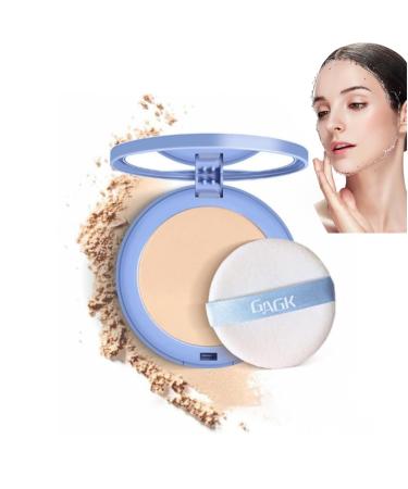 Currentlye Polvo Compacto - Currentlye Polvo Gagk Matte Perfection Pressed Powder Polvo Compacto Perfecci n Mate Waterproof Pressed Matte Wet and Dry Powder (01# Classic ivory 1) 01# Classic Ivory 1 g (Pack of 1)