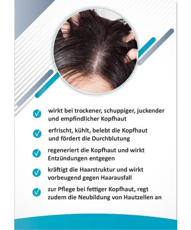 Anti-Shed Tonic for Dry & Itchy Scalp Care | Haartonic 200ml with Menthol Panthenol & Allantoin | Soothing Hair Water for Flaky Skin - Buy Online on GoSupps.com