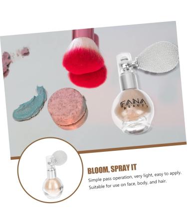 DOITOOL 1pc Spray Glitter Spray Bottles Eyeshadow Gloss Spray Women Makeup Tool Flash Spray Powder 7x5.5cm Ivory - Buy Online on GoSupps.com