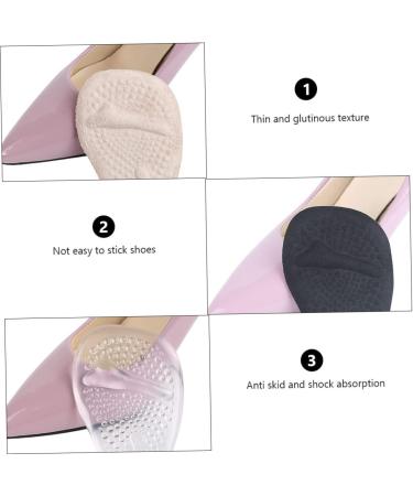 FOMIYES Gel High Heel Toe Pads - 10 Pairs Non-Slip Metatarsal Foot Cushions for Boots & Heels - Comfortable Shoe Insoles - Buy Online on GoSupps.com