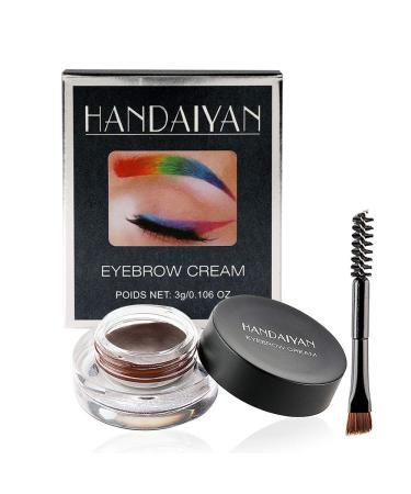 12-Color Waterproof Eyebrow & Eyeliner Cream for Versatile Makeup Looks - 8 Color Options - Buy Online on GoSupps.com