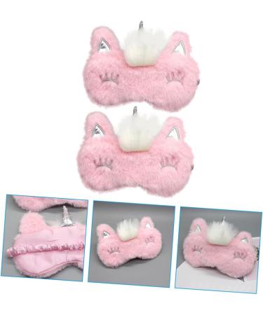 Shop Plush Eye Covers - 2pcs Cartoon Fox Sleep Masks | Soft Eye Patches for Ultimate Comfort - Buy Online on GoSupps.com