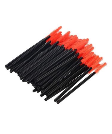50 Pack Disposable Eyelash Brushes - Silicone Comb Mascara Applicators for Makeup - Beauty Tool with Crescent Tip - Buy Online on GoSupps.com