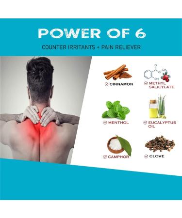 Natural Pain Relief Oil Blend with Clove Camphor Turmeric & Eucalyptus | Effective for Muscle Knee Joint & Back Pain - Buy Blue Now - Buy Online on GoSupps.com