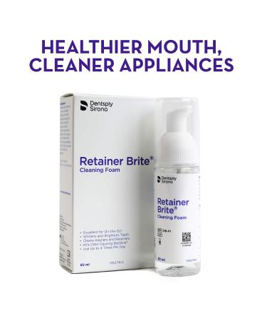 Retainer Brite Cleaning & Whitening Foam - For Fresh Retainers & Whiter Teeth - Buy Online on GoSupps.com