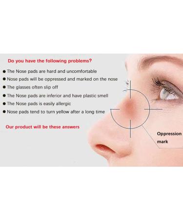 BEHLINE Slip-on Silicone Nose Pads Covers - Anti-Slip Nose Cushion for Eyeglasses (Black 1 Pair) - Buy Online on GoSupps.com