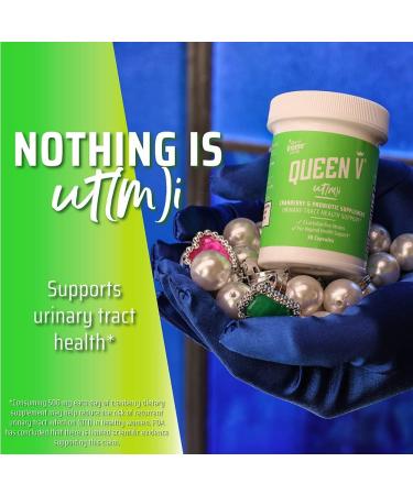Queen V uT(m) Probiotics - 30ct Capsules for UT Health with 2 Lactobacillus Strains & Cranberry - Buy Online on GoSupps.com