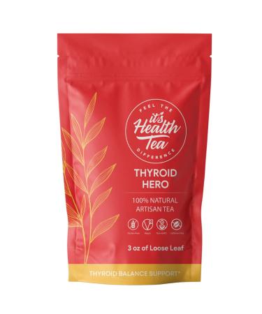 Thyroid Hero for Thyroid Balance Support Herbal Tea with 8 Functional Herbs for Thyroid Health (35 Tea bags Included)