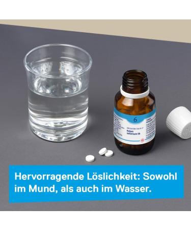 Buy DHU Sch Ãler-Salz No. 6 Potassium Sulfuricum D12 - Detox Mineral Salt - 80 Tasteless Tablets in Pharmaceutical Glass - Eco-Friendly Packaging - Buy Online on GoSupps.com