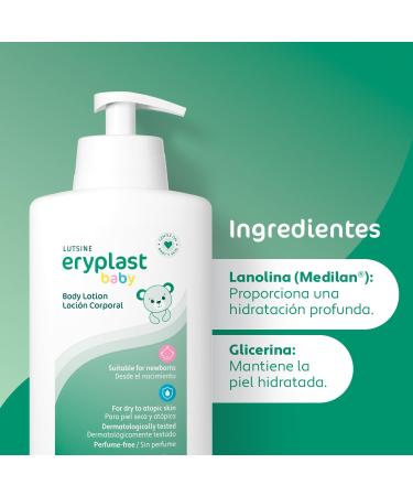 Eryplast Lotion pour le corps 500 ml - Lotion pour le corps hydratante pour b b - Test dermatologiquement et approuv par les p diatres - Buy Online on GoSupps.com
