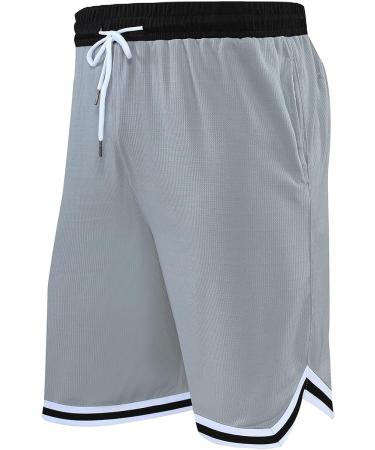 OPALOS Men's Active Athletic Shorts 2/3 Pack with Pockets - Navy/Black/Gray- Size Large - Buy Online on GoSupps.com