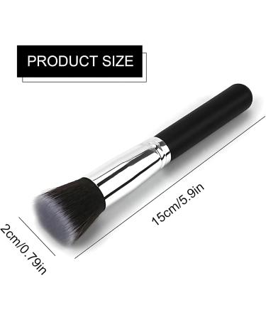 Flat Top Kabuki Foundation Brush - Seamless Makeup Application Tool for Liquid Cream & Powder - Ideal for Buffing & Blending | International Shipping Available - Buy Online on GoSupps.com