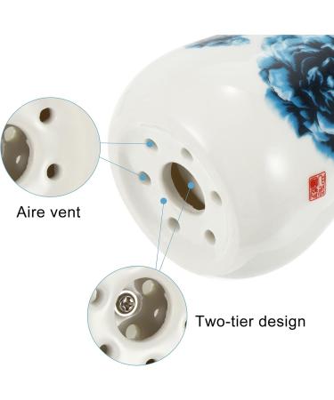 Moxibustion Scratch Cup - Intelligent Moxa Massage Device & Gua Sha Tools | Smoke-Free Acupuncture Pad - White Ceramic Double Layer - Buy Online on GoSupps.com