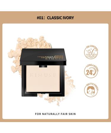 Setting Powder - Matte Pressed Setting Powder | Matte Pressed Powder High Definition Clarifying Finishing Powder Long Lasting Translucent Oil Control Face Pressed Powder Buogint #02 - Buy Online on GoSupps.com