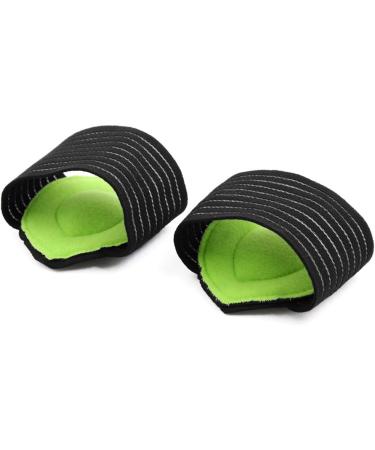 Ruilogod Arch Support Wrap for Plantar Fasciitis - Black Green Comfort Foam Cushion - One Size Fits All - Buy Online on GoSupps.com