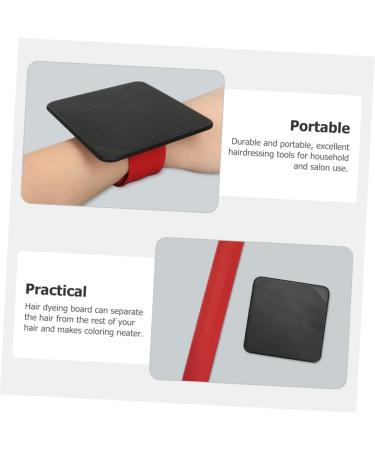 DOITOOL Hair Dyeing Board Pat Belt Professional Highlighting Board Compost Bucket with Lid Magnetic Bracelet Highlighting Tool Hair Dye Paddle Pro Tools Wrist Display Board Plastic Red - Buy Online on GoSupps.com