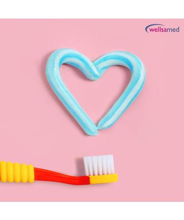 Buy Wellsamed Junior Soft Children's Toothbrushes - Red (Pack of 2) for Ages 0-6 | International Shipping Available - Buy Online on GoSupps.com