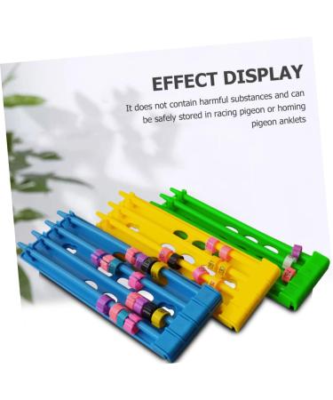 Angoily 6 Pcs Pigeon Ring Stand Training Band Holder Bird Ring Holder Chicks Foot Rings Stand Place Holder Chicken Labels Pigeon Leg Ring Organizer Racing Pigeon Ring Multicolor Plastic 20x7cmx2pcs As Shownx2pcs - Buy Online on GoSupps.com