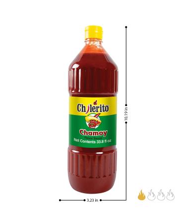 EL CHILERITO Chamoy Sauce 1L/33.8 Fl. Oz - Mexican Flavor for Sweets, Snacks, Fruits, Drinks - Kosher, Natural Ingredients - Perfect for Sharing with Friends and Family - Buy Online on GoSupps.com