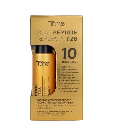 Tahe Gold Peptide Keratin Serum T28 - Repair Damaged Hair with Multipeptides & Vegetable Keratin 100ml | International Shipping - Buy Online on GoSupps.com
