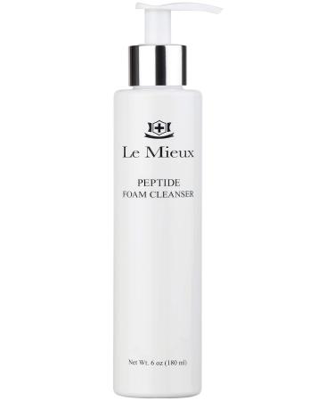 Le Mieux Peptide Foam Cleanser - Age Defying Face Wash with Marine Collagen & 3 Peptides for Glowing Skin  Foaming Cleanser for Dry Skin  No Parabens or Sulfates (6 oz / 180 ml)