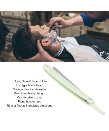 Professional Foldable Beard Knife & Straight Edge Razor Holder - Stainless Steel Hairdresser Tool - Buy Online on GoSupps.com