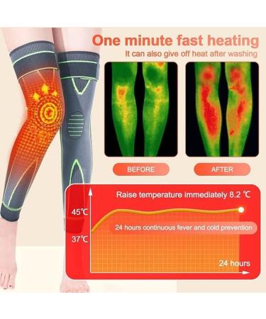 Tourmaline Acupressure Self-Heating Knee Sleeve with Black Socks Set - 2XL - Buy Online on GoSupps.com